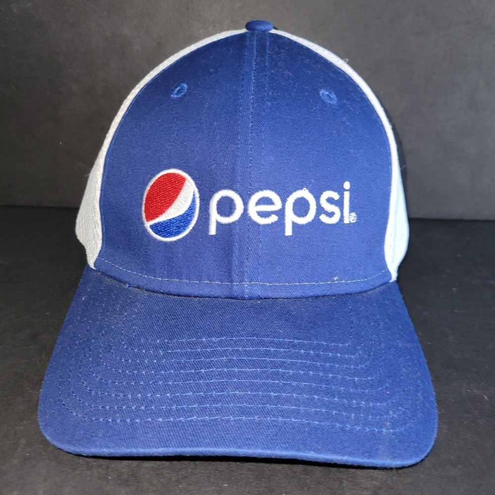 New‎ Era 39Thirty Pepsi Cola Fitted Hat Cap Size Medium Large Mesh